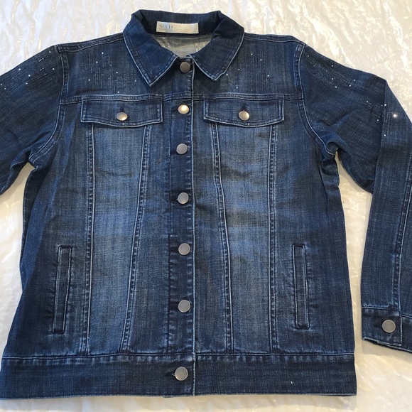 Diamanté Studded Jean Jacket**Med. - Picture 2 of 4